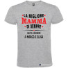 T-shirt personalizzata per la festa della mamma La migliore mamma di sempre grigio