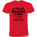 T-shirt personalizzata per la festa della mamma La migliore mamma di sempre rosso