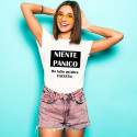 T-SHIRT NIENTE PANICO DONNA STAMPA PERSONALIZZATA