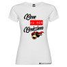 T-SHIRT BENE NON BENISSIMO DONNA STAMPA PERSONALIZZATA COLORE BIANCO