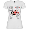 T-SHIRT PERSONALIZZATA SAN VALENTINO DAY SCRATCH COLORE BIANCO