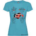 T-SHIRT PERSONALIZZATA SAN VALENTINO DAY SCRATCH COLORE TURCHESE