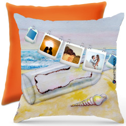 Cuscino personalizzato sea mare Italian Style Diffusion ® colore arancio