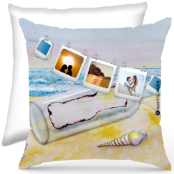 Cuscino personalizzato sea mare Italian Style Diffusion ® colore bianco