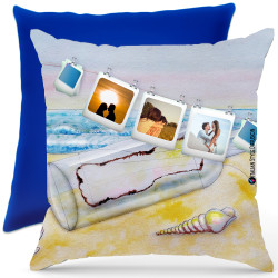 Cuscino personalizzato sea mare Italian Style Diffusion ® colore blu royal