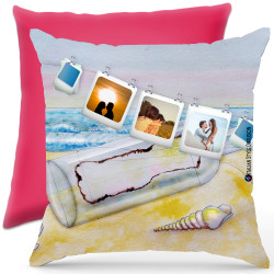 Cuscino personalizzato sea mare Italian Style Diffusion ® colore rosa fucsia
