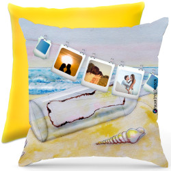 Cuscino personalizzato sea mare Italian Style Diffusion ® colore giallo