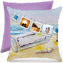 Cuscino personalizzato sea mare Italian Style Diffusion ® colore lilla