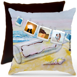 Cuscino personalizzato sea mare Italian Style Diffusion ® colore marrone