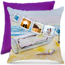 Cuscino personalizzato sea mare Italian Style Diffusion ® colore viola