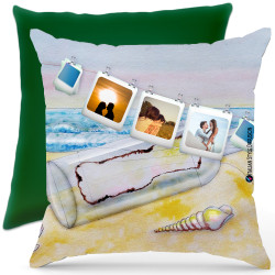 Cuscino personalizzato sea mare Italian Style Diffusion ® colore verde