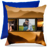 Cuscino personalizzato pellicola photographic film Italian Style Diffusion ® colore blu royal