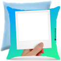 Cuscino personalizzato take a photo Italian Style Diffusion ® azzurro