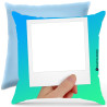 Cuscino personalizzato take a photo Italian Style Diffusion ® azzurro