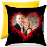 Cuscino personalizzato black heart Italian Style Diffusion ® colore giallo