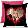 Cuscino personalizzato black heart Italian Style Diffusion ® colore rosa fucsia