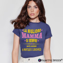 Maglietta per la mamma personalizzata la miglior mamma di sempre