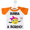 MINI T-SHIRT BIMBA A BORDO SMILE EMOJI COLORE ARANCIO COLORE ARANCIO