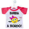 MINI T-SHIRT BIMBA A BORDO SMILE EMOJI COLORE ARANCIO COLORE ROSA FUCSIA