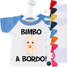 MINI T-SHIRT BIMBO A BORDO CON CIUCCIO