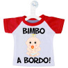 MINI T-SHIRT BIMBO A BORDO CON CIUCCIO COLORE ROSSO