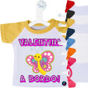 MINI T-SHIRT AUTO BIMBO A BORDO FARFALLA