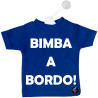 Mini t-shirt per macchina personalizzata bimba a bordo bimbo a borso colore blu