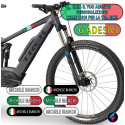 4 STICKER ADESIVO BICI BICICLETTA CON NOME PERSONALIZZATO
