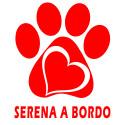 Adesivo personalizzato a bordo zampa sticker colore rosso