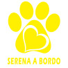 Adesivo personalizzato a bordo zampa sticker colore giallo
