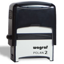 Timbro Wagraf Polan 2s automatico nero 39 x 15 mm