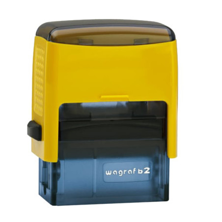 Timbro Wagraf b2s automatico giallo 39 x 15 mm