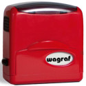 Timbro Wagraf preink a2 automatico rosso 40 x 15 mm 2