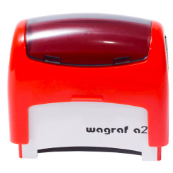 Timbro Wagraf preink a2 automatico rosso 40 x 15 mm