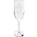 Flute calice con incisione a laser auguri dedica