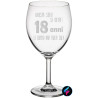 Calice baloon vino personalizzato con incisione 18 anni compleanno singolo