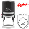 Timbro personalizzato rotondo 42 mm Shiny Printer R-542 colore nero