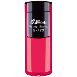 Timbro portatile Handy Shiny S-723 rettangolare 47 x 18 mm rosso