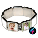 BRACCIALE PERSONALIZZATO 9 INSERTI FOTO COLLAGE