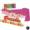 Astuccio personalizzato portapenne con foto e nome rosa