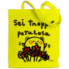 Borsa shopper fluorescente personalizzata Italian Style Diffusion® disegno