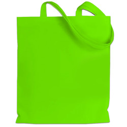 Borsa shopper fluorescente personalizzata Italian Style Diffusion® verde fluorescente