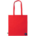 Borsa shopper in cotone equosolidale 180gr personalizzata Kamex colore rosso