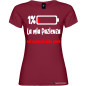 T-shirt donna personalizzata la mia pazienza nei confronti della gente