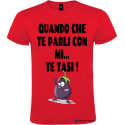 Maglietta uomo personalizzata veneta quando parli con me stai zitto colore rosso