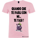 Maglietta uomo personalizzata veneta quando parli con me stai zitto colore rosa