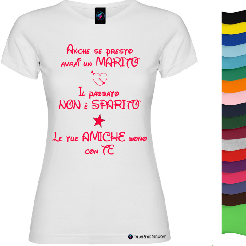 T-shirt donna bianca personalizzabile con le tue immagini!