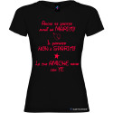 T-shirt personalizzata donna le tue amiche sono con te marito colore nero
