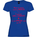 T-shirt personalizzata donna le tue amiche sono con te marito colore blu royal