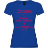 T-shirt personalizzata donna le tue amiche sono con te marito colore blu royal